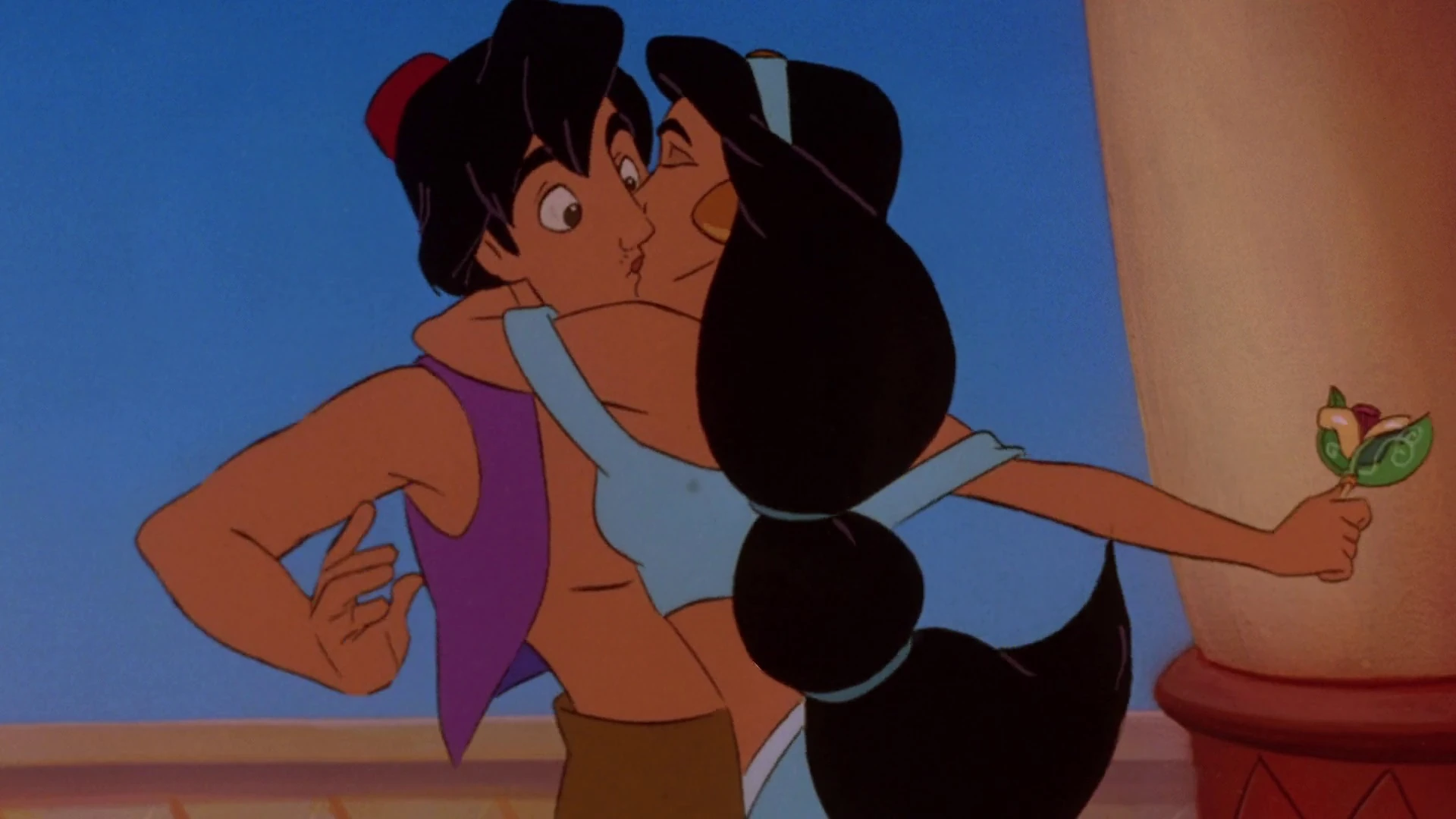 Image Aladdin and Jasmine Kiss (2) The Return of Jafar.jpg Disney