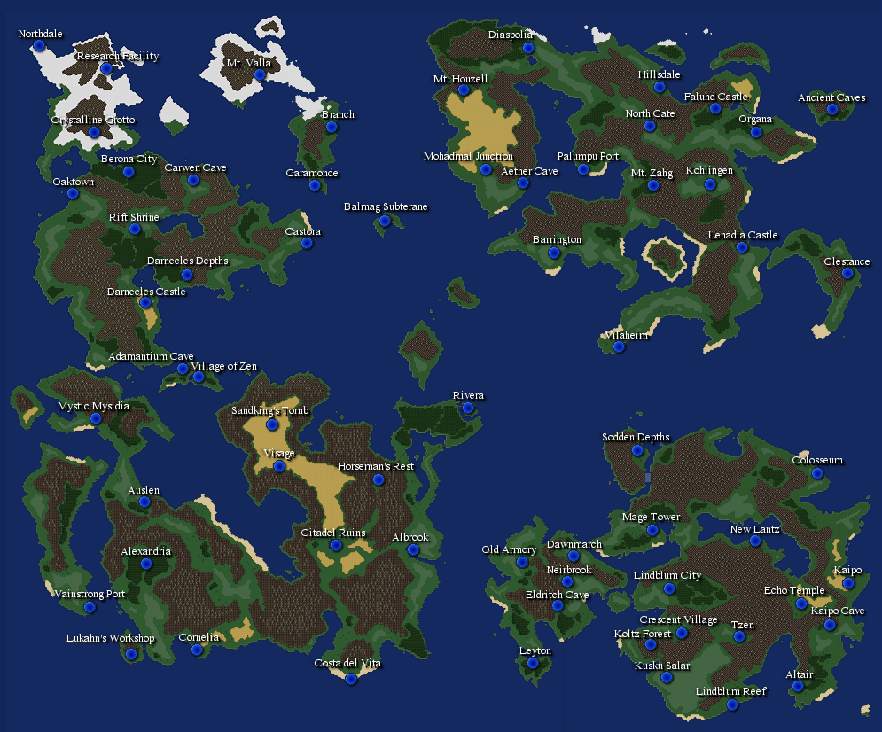 FFXI World Map. 