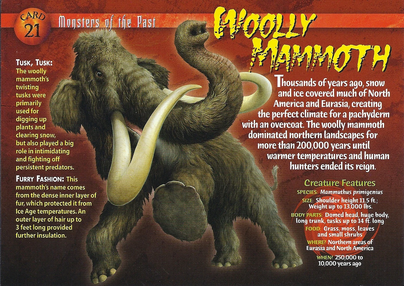 Woolly Mammoth Wierd N wild Creatures Wiki FANDOM Powered By Wikia